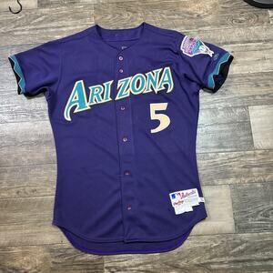 Rare Arizona Diamondbacks Rawlings Game Use MLB Baseball Jersey Womack Size 44